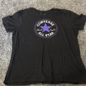 Black and Purple Converse T-Shirt